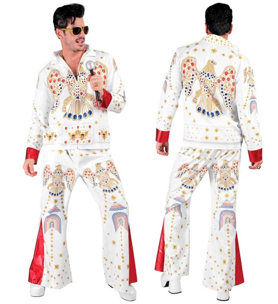Déguisement Fast Costume Elvis roi du Rock'n Roll réaliste taille S