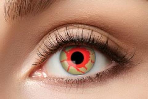 Paire de lentilles cosmétiques 1 semaine BLOOD SHOT hebdomadaire