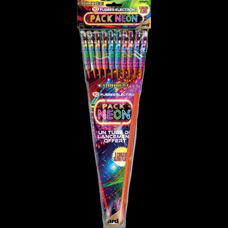 Assortiment de 10 fusées néon Electron