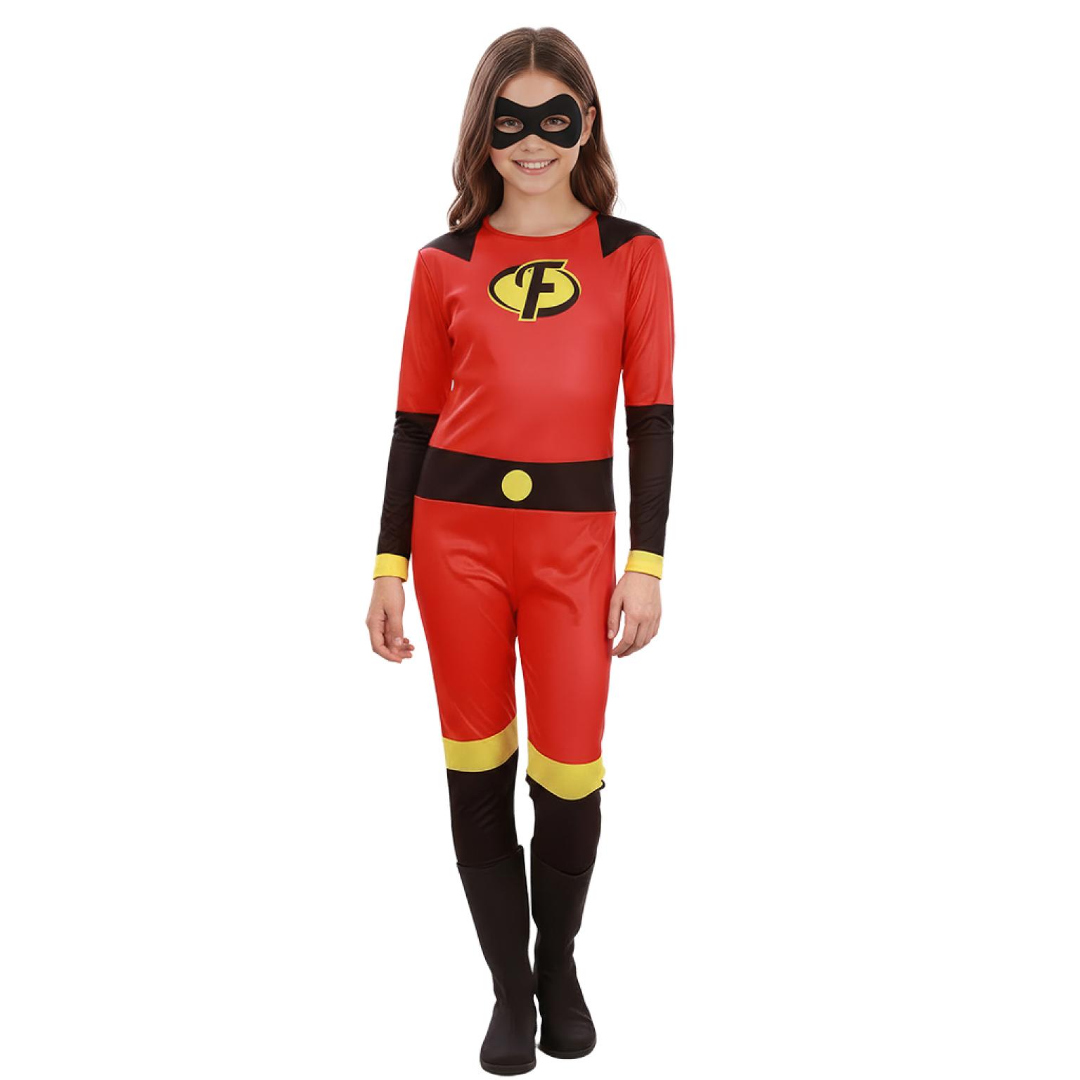 Super-héros famille indestructible rouge enfant mixte taille 3/4 ans