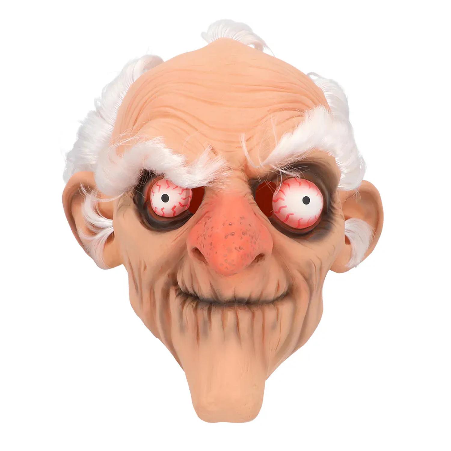 Masque tête latex Grumpy vieux