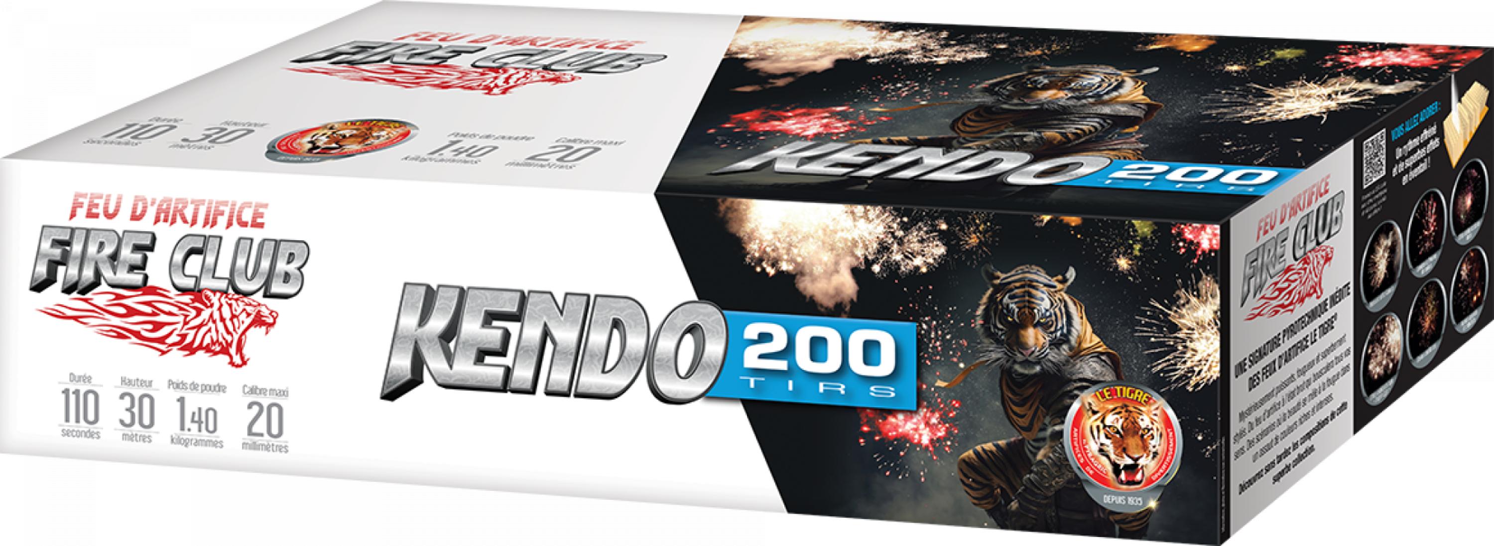 1 feu automatique Pyragric Kendo 200 coups livré chez vous !