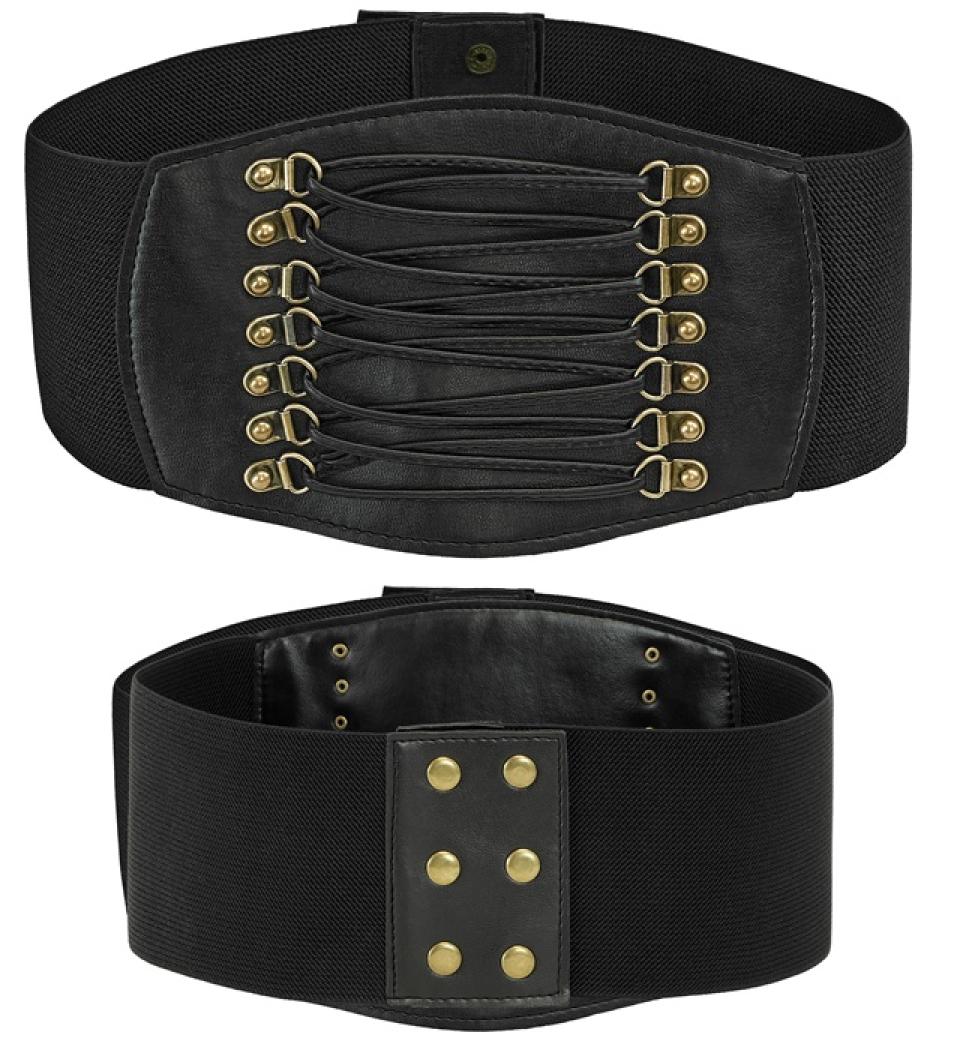 Ceinture corset luxe noire
