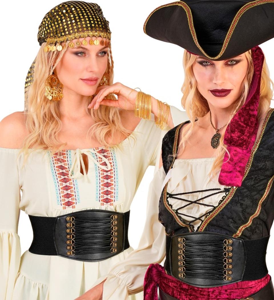 Ceinture corset luxe noire