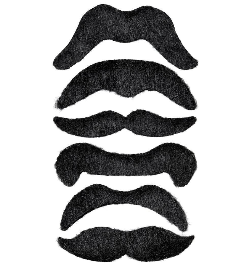 6 Moustaches sur planche
