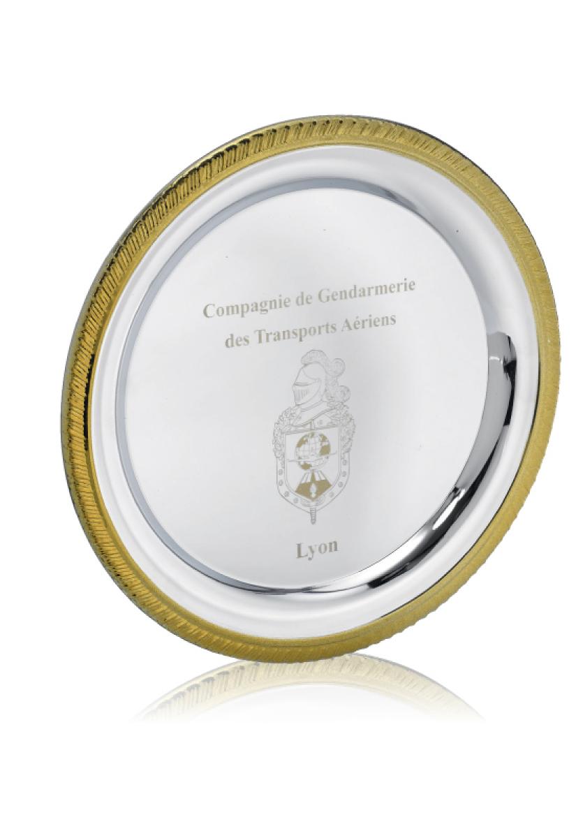 Trophée assiette plateau gravé personnalisé
