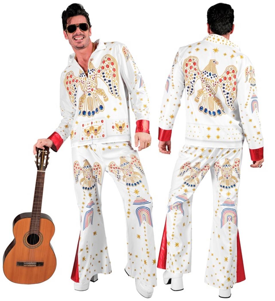 Déguisement Fast Costume Elvis roi du Rock'n Roll réaliste taille L
