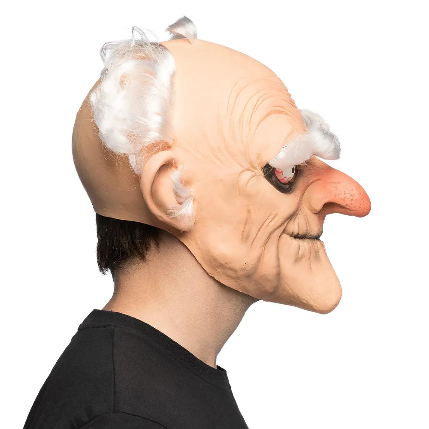 Masque tête latex Grumpy vieux