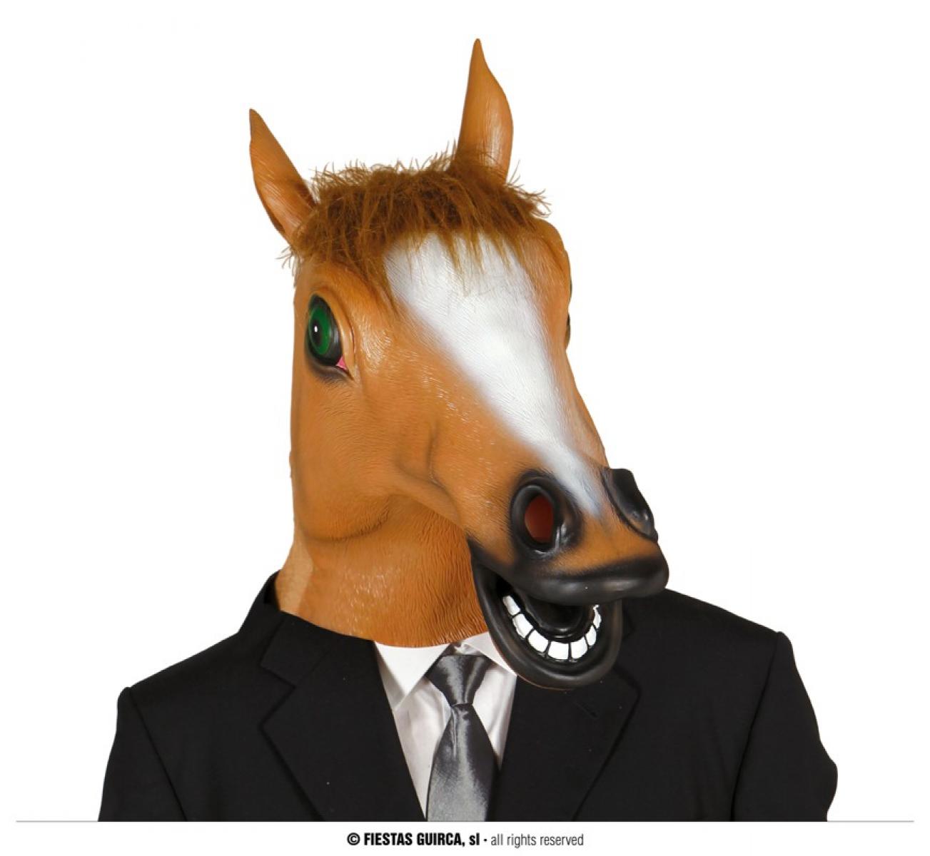 Masque cheval marron