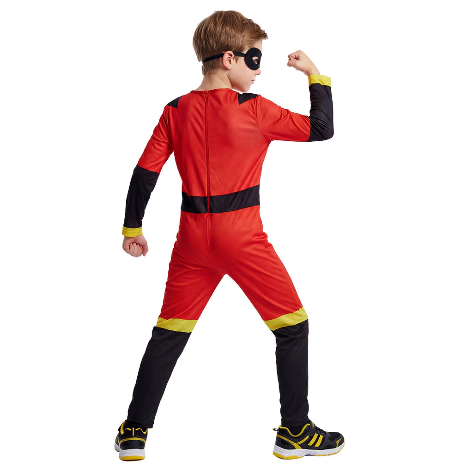 Super-héros famille indestructible rouge enfant mixte taille 7/9 ans