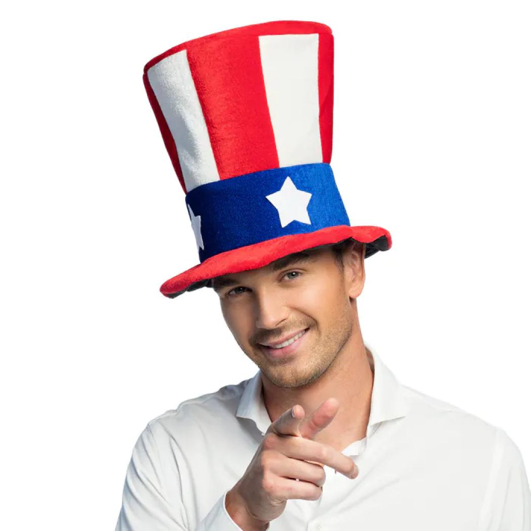 Haut de forme Oncle Sam USA drapeau américain