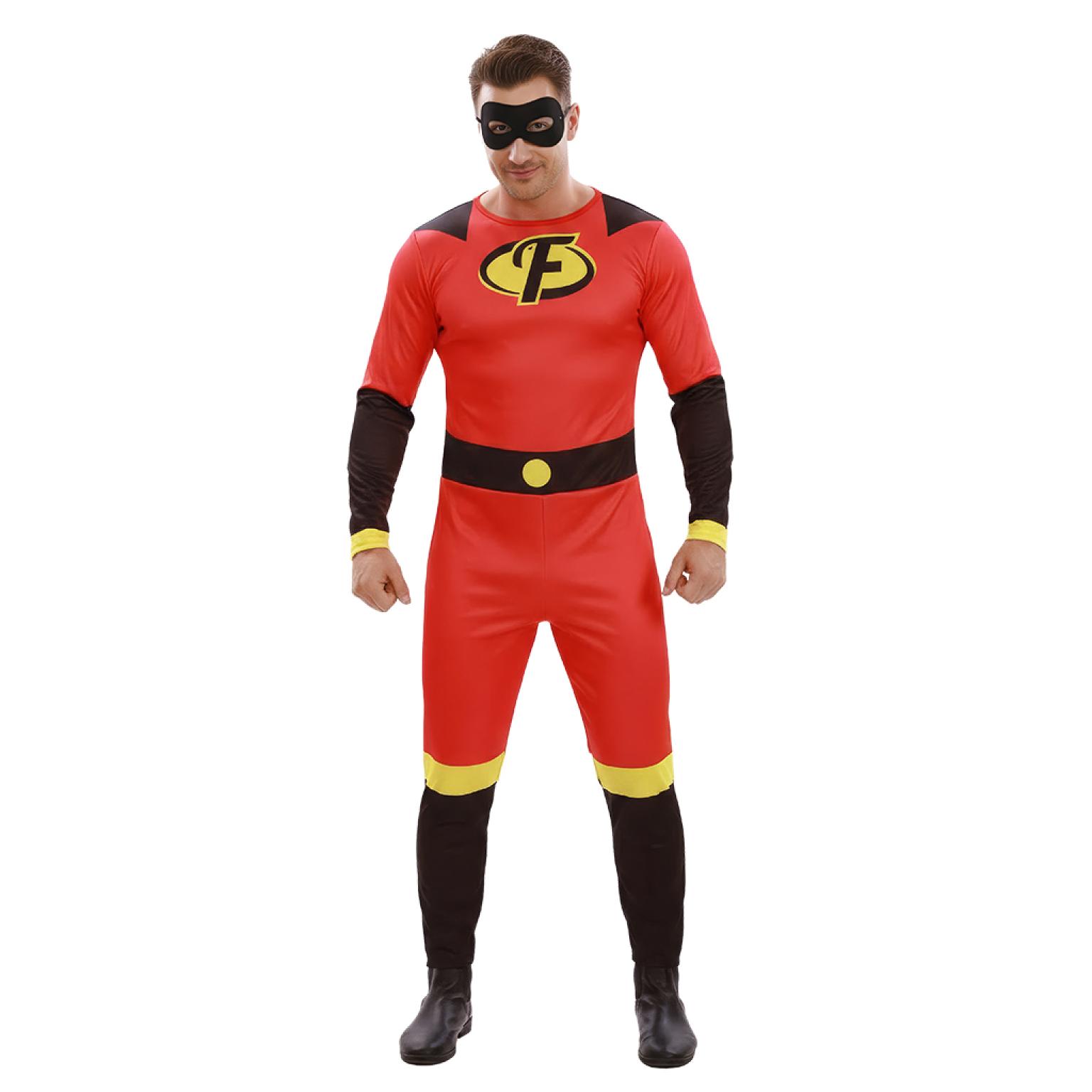 Super-héros famille indestructible rouge pour homme taille XL