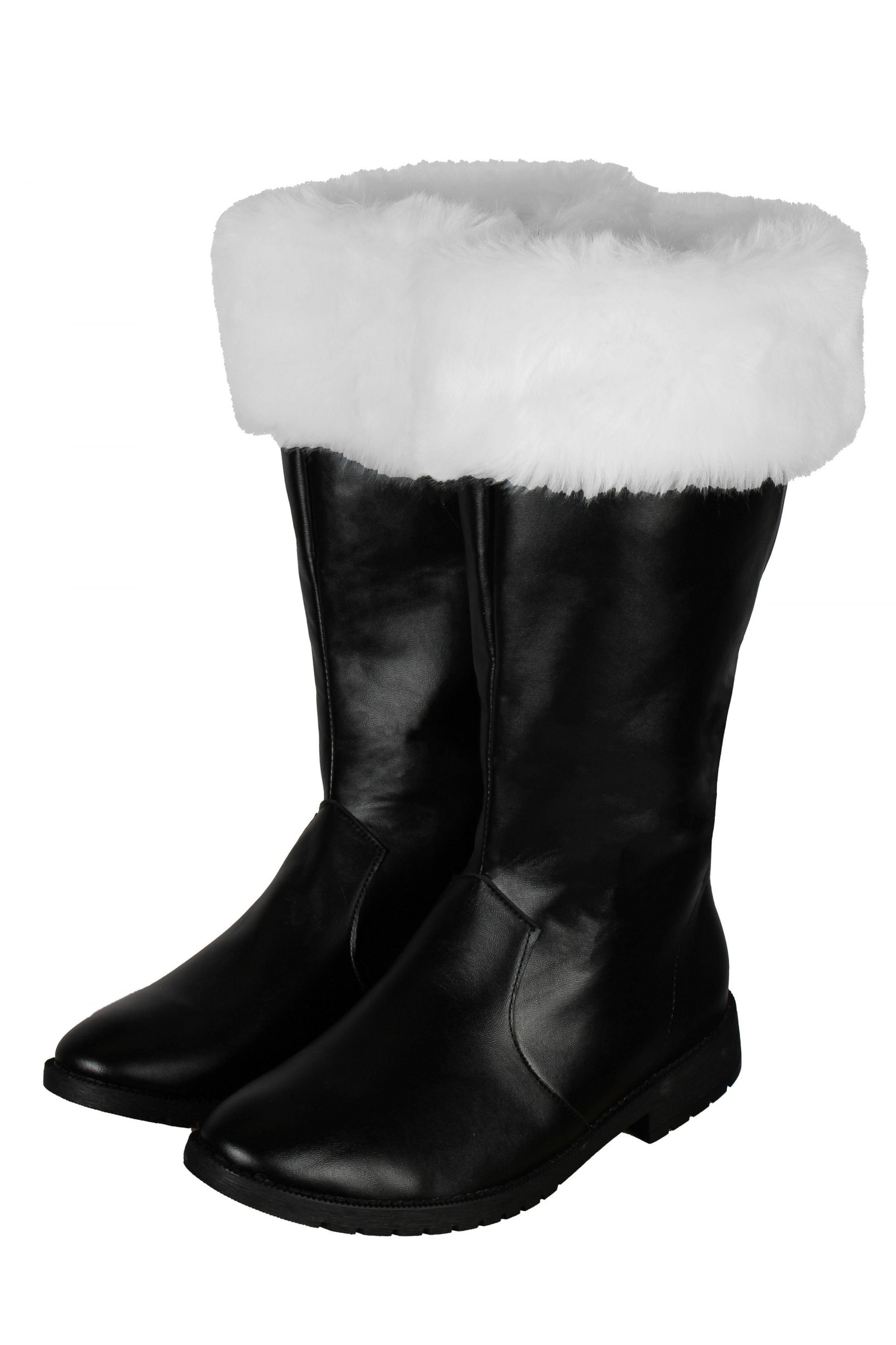 Bottes de Père Noël luxe à fourrure simili cuir taille 42/43