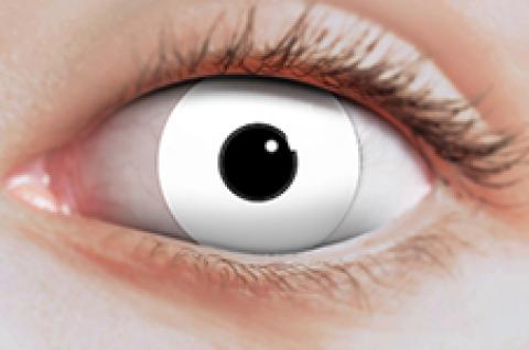 Paire de lentilles cosmétiques 1 semaine Blanche WHITE hebdomadaire