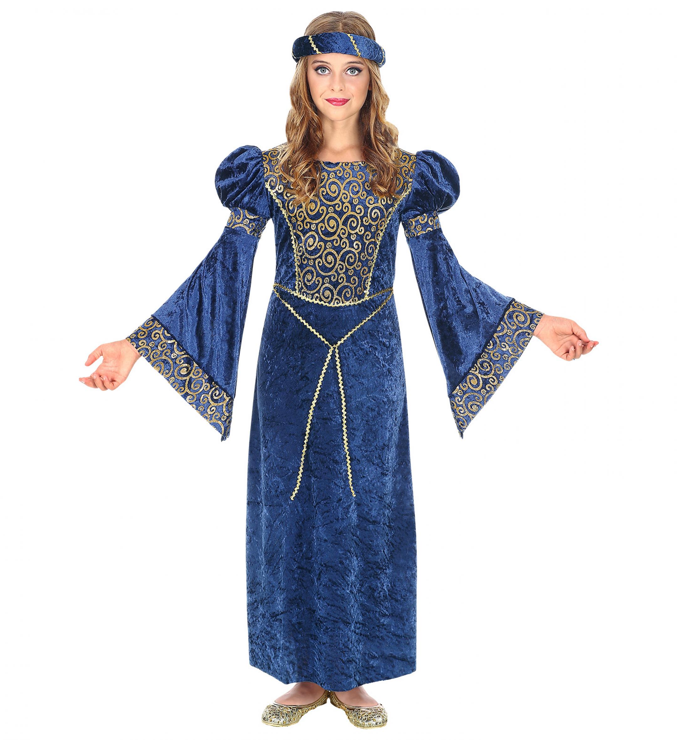 Lady Renaissance bleue et or taille 11/13 ans
