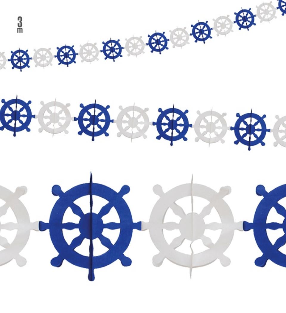 Guirlande gouvernail ignifugée 3 mètres