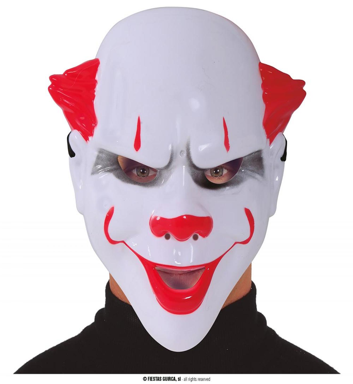 Masque de bouffon clown PVC