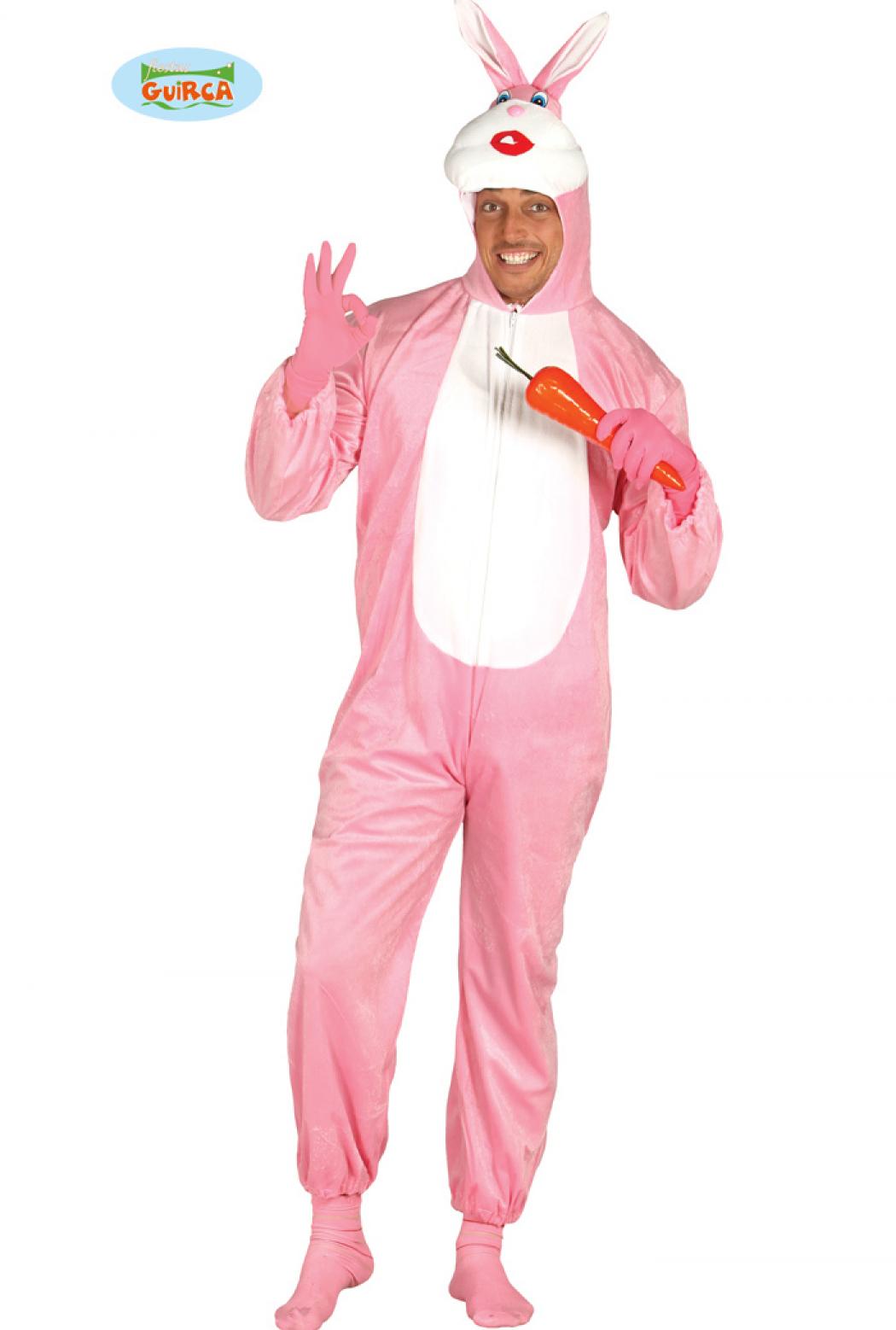 Lapin rose adulte taille M/L