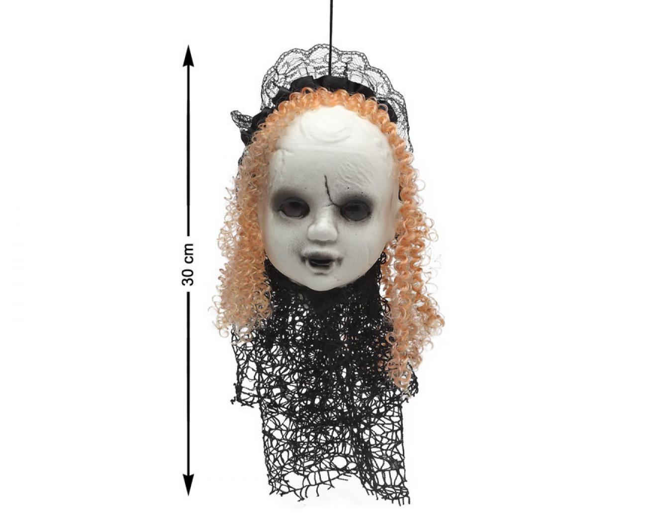 Tête de poupée maléfique 30 cm