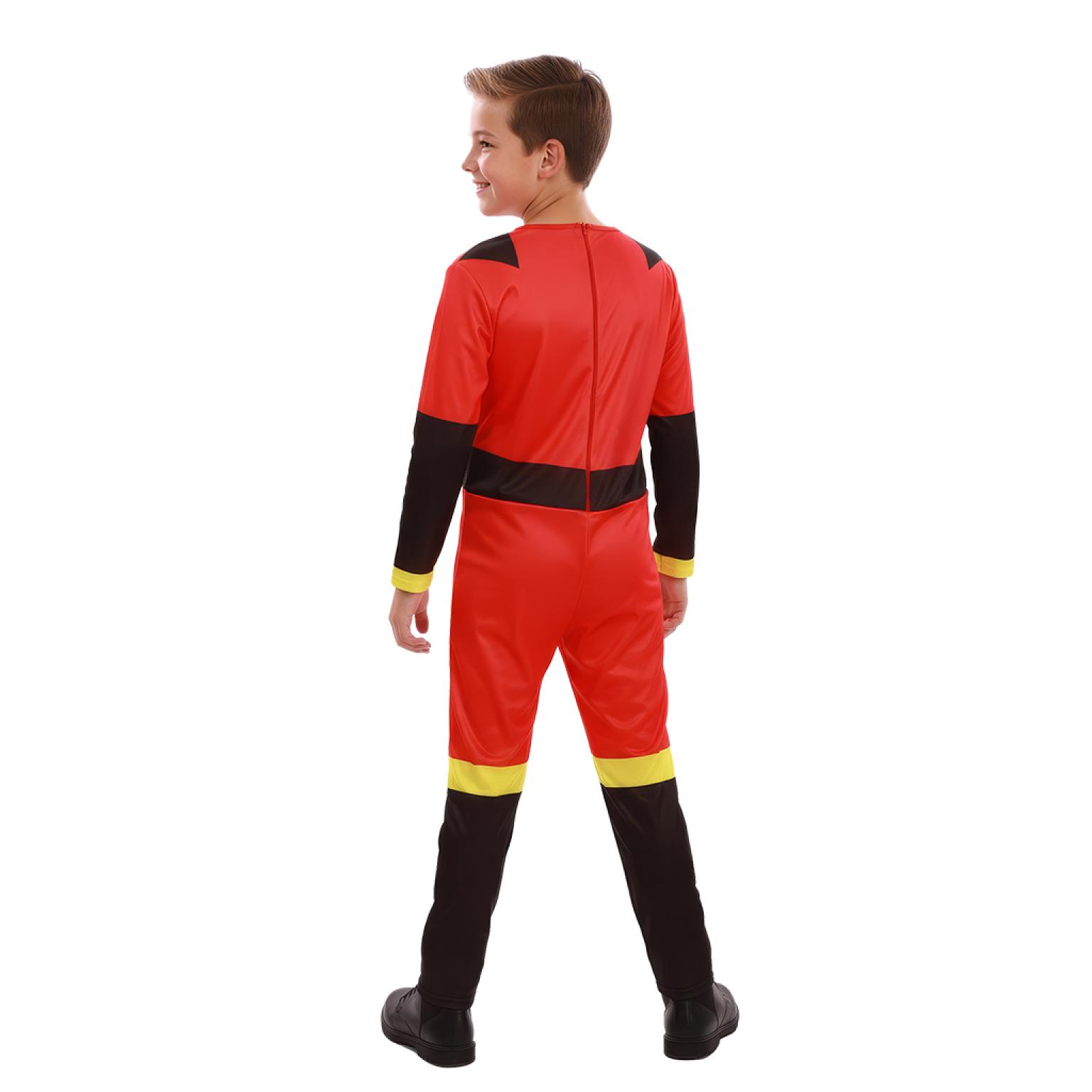 Super-héros famille indestructible rouge enfant mixte taille 7/9 ans
