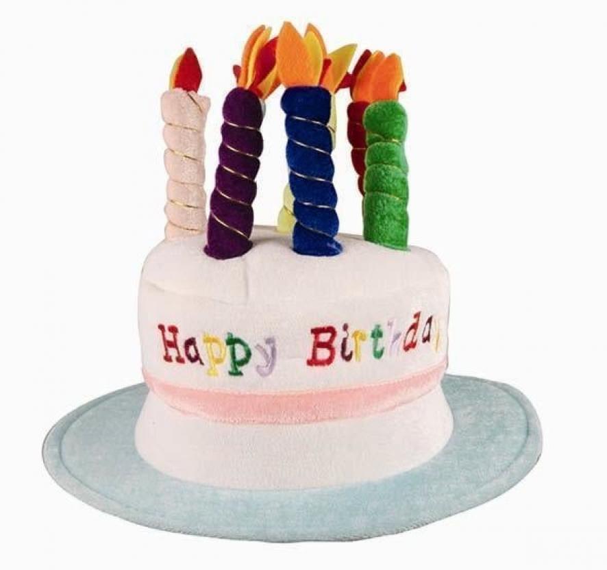 Chapeau gateau anniversaire luxe