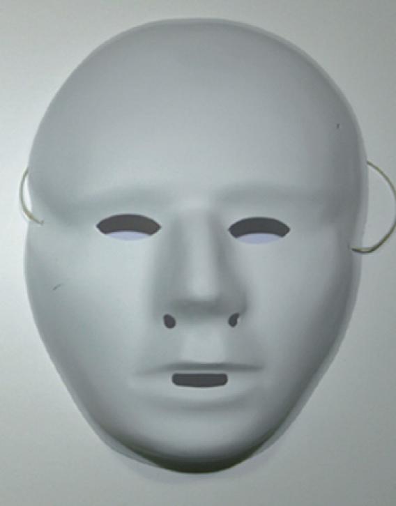 Masque blanc à peindre