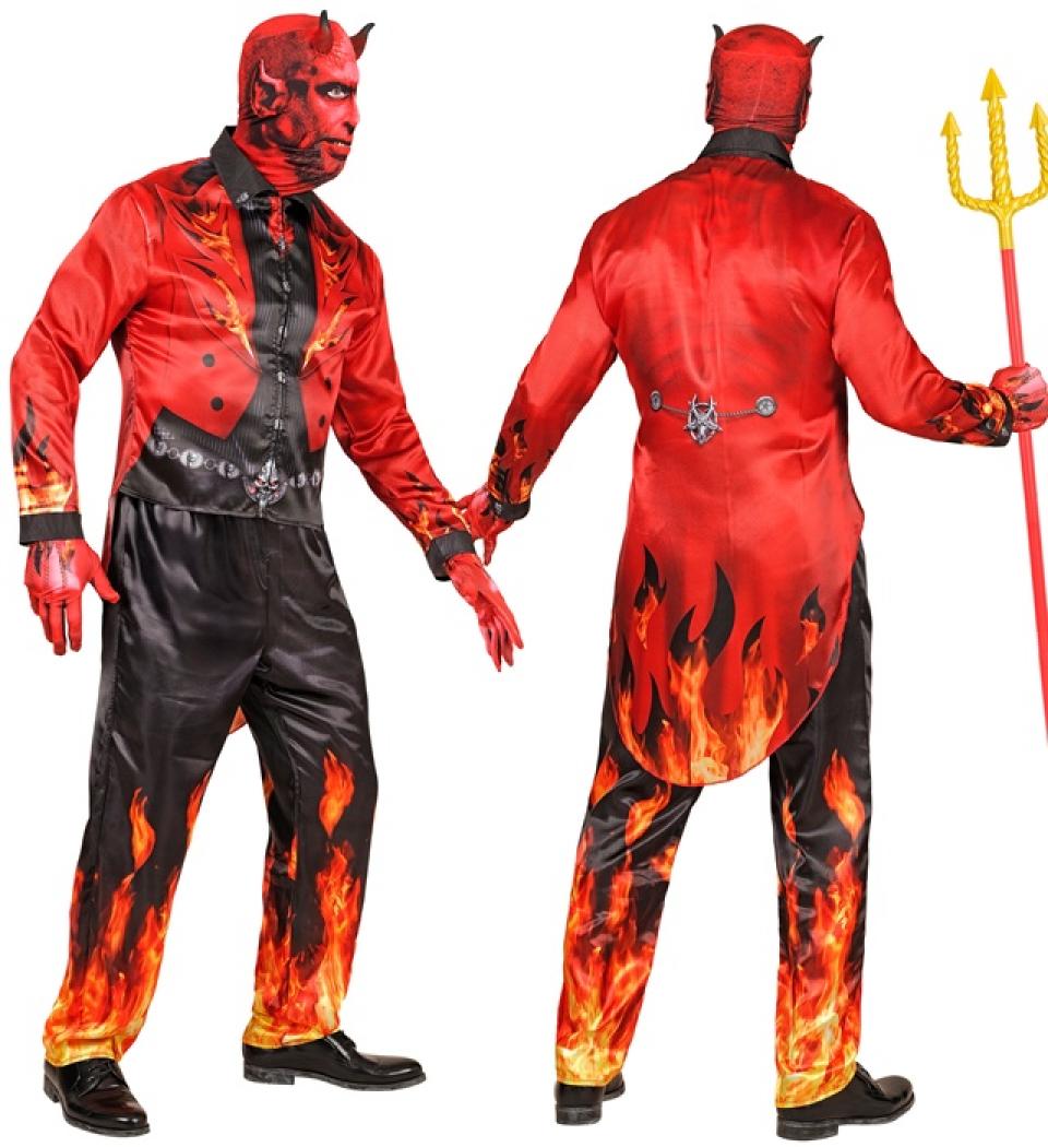 Déguisement effet réaliste diable imprimé Fast Costume intégral taille L