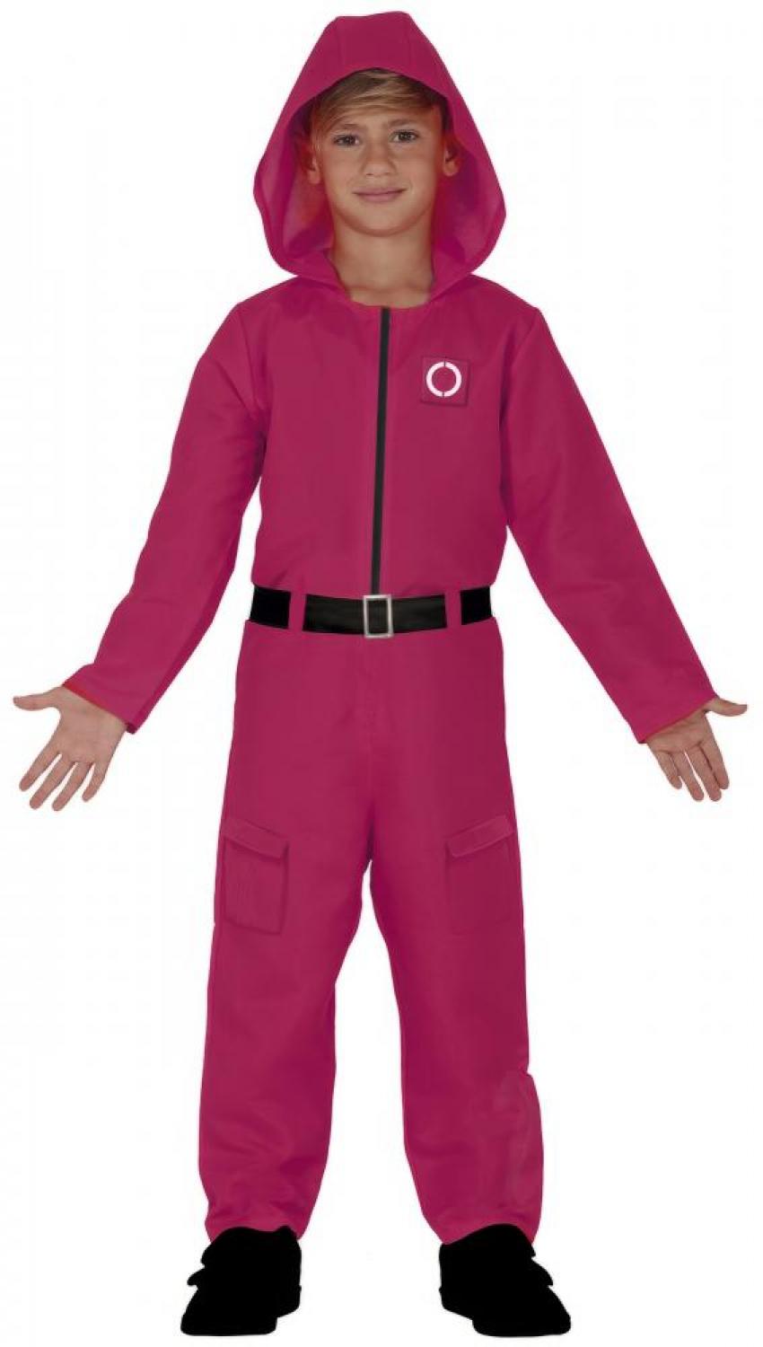 Combinaison Squid Game gardien de jeu taille 10/12 ans