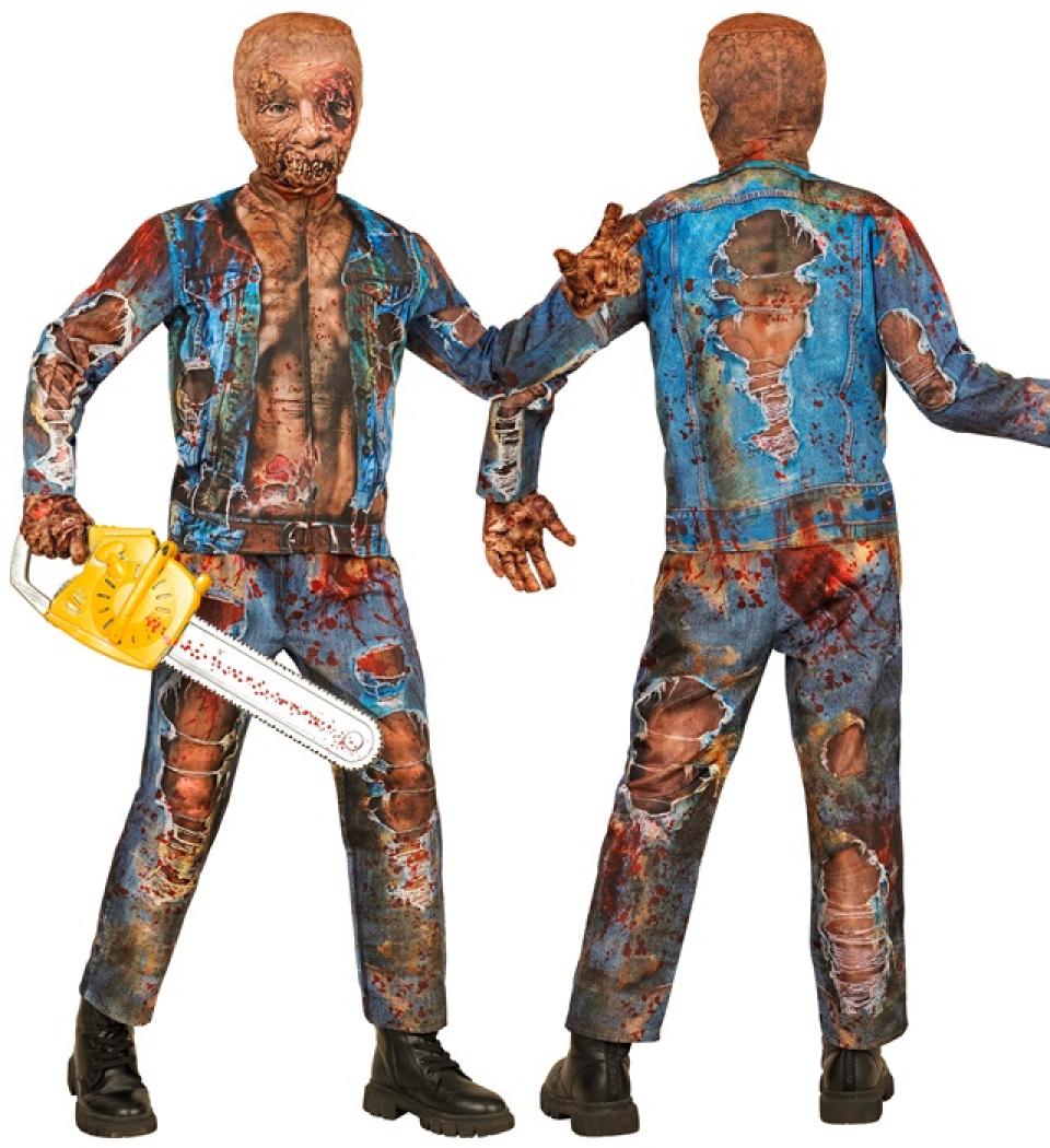 Déguisement effet réaliste zombie imprimé Fast Costume intégral taille 5/7 ans