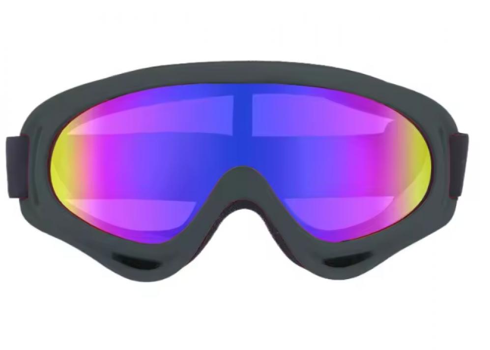 Lunettes de ski noires avec mousse de protection