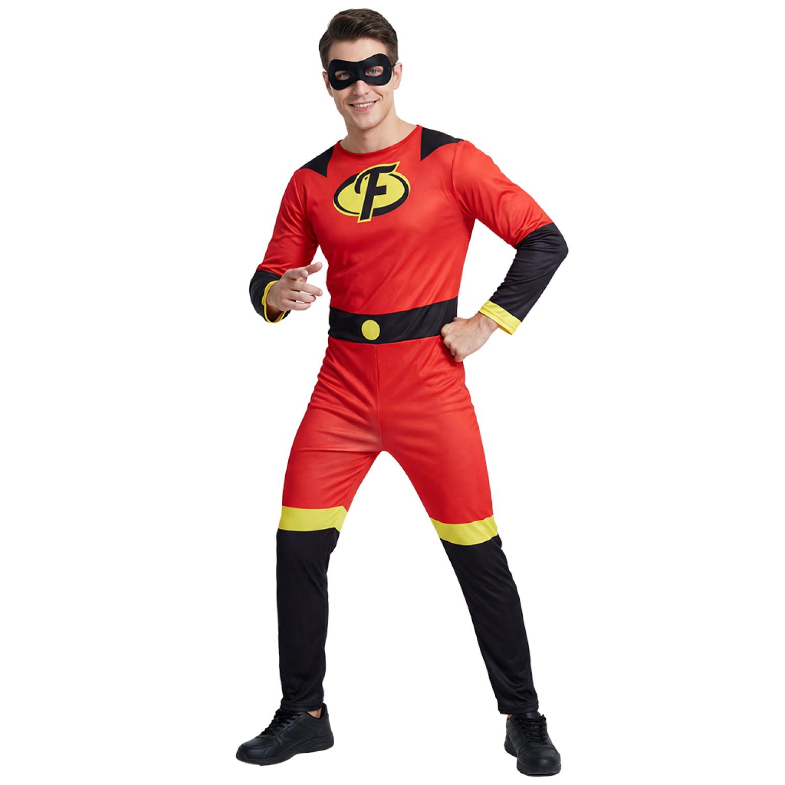 Super-héros famille indestructible rouge pour homme taille XL
