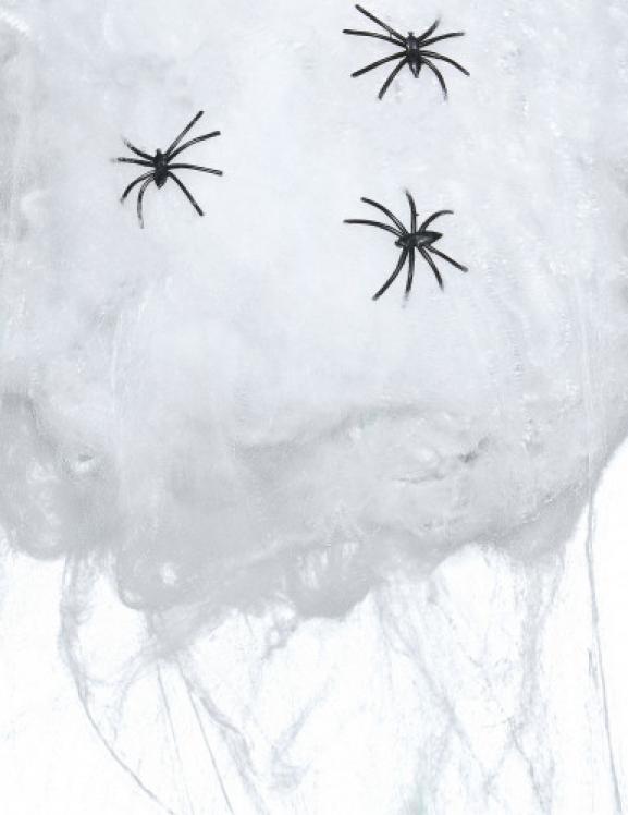 Toile d'araignée blanche 50gr ignifugée spéciale ERP pas cher