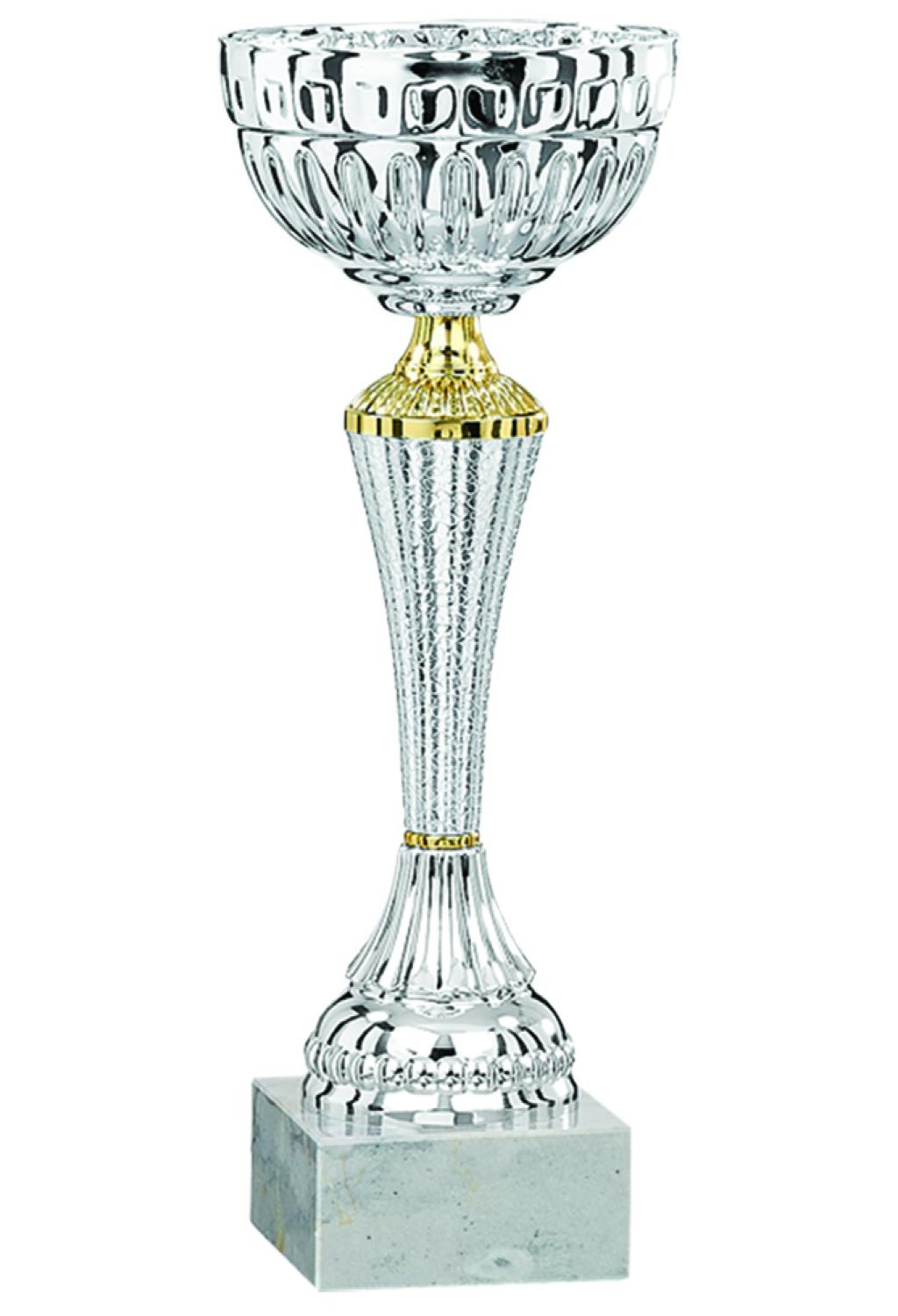 Coupe métal + socle marbre 37cm - 1828