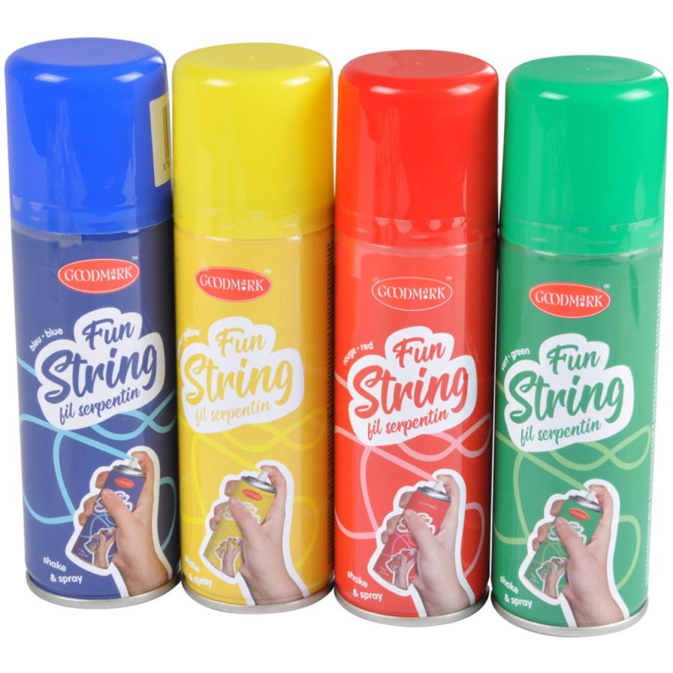 Palette de 20 cartons de 24 bombes serpentin fil fou 70ml soit 480 sprays fil