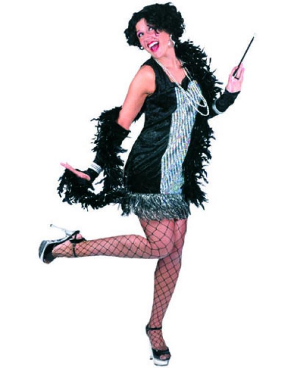 Robe Charleston noire et argent taille 36/38