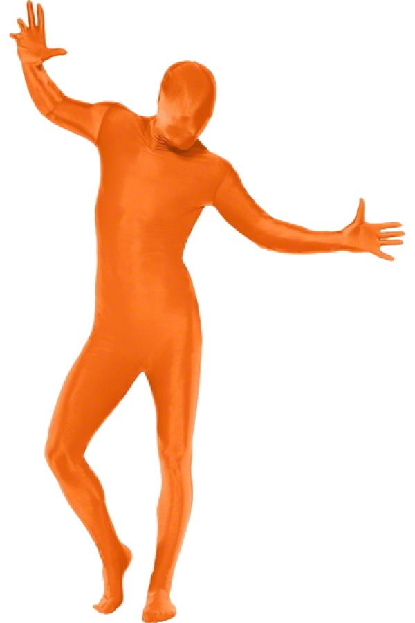 Seconde peau morphsuit orange taille XL