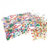 Palette de 1600 pochettes de 200g de confettis multicolores carnaval corso