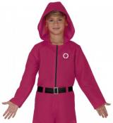 Combinaison Squid Game gardien de jeu taille 5/6 ans