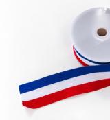 Ruban tricolore 50mm x 25 mètres pour inauguration mairie collectivités