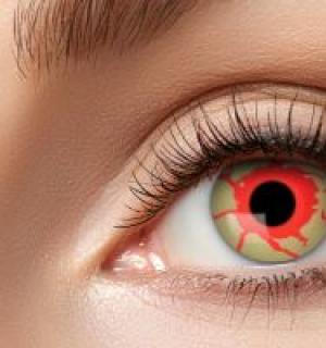 Paire de lentilles cosmétiques 1 semaine BLOOD SHOT hebdomadaire