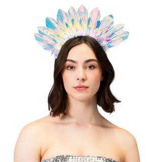 Diadème halo bleu lumineux