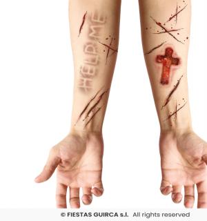 Tatouages blessures possédé