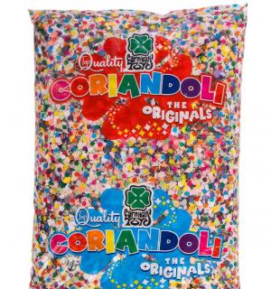 Palette de 2000 pochettes de 100g de confettis multicolores carnaval corso