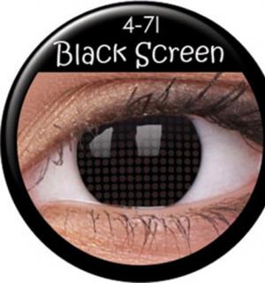 Paire de lentilles cosmétiques 1 semaine BLACK SCREEN hebdomadaire