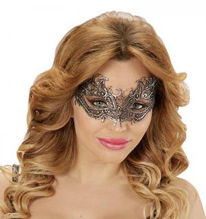 Loup dentelle argent