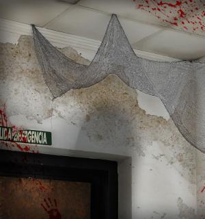 Tissu effrayant gris 76x183cm