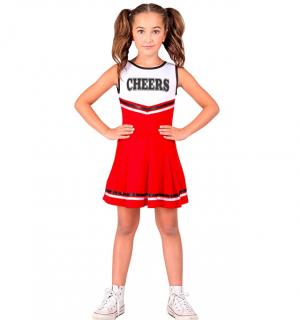 Cheerleader fille rouge taille 8/10 ans
