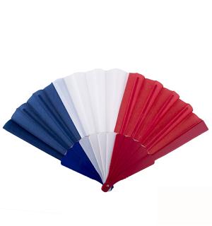 Eventail bleu blanc rouge