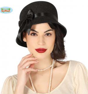 Chapeau noir années 20