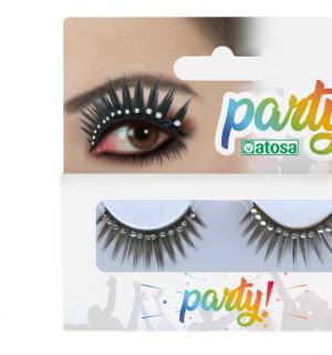 Faux cils avec diamants + colle